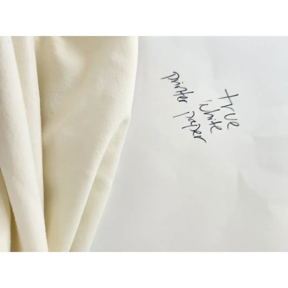 JcPenny home twin flat sheet cream and 1 swiss dot textured pillowcase sham